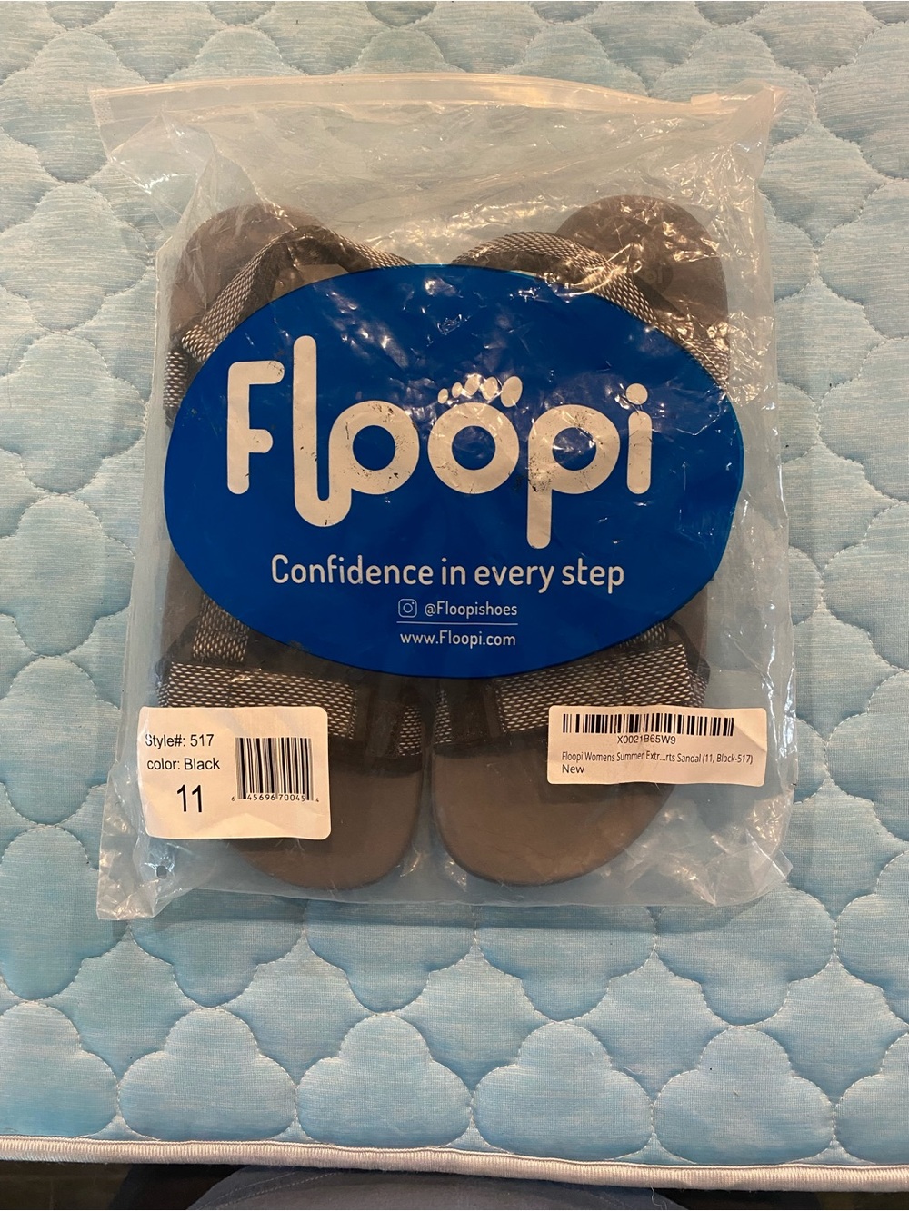 Floopi Kids' Black Adjustable Sandals - Comfortable Everyday Wear